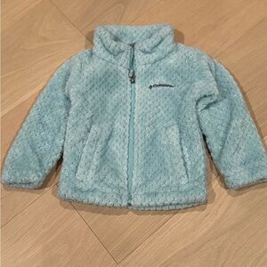 Columbia fleece jacket mint green girls -2T - euc
